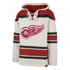 Толстовка Detroit Red Wings 47 Rockaway Lace-Up - Oatmeal