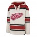 Толстовка Detroit Red Wings 47 Rockaway Lace-Up - Oatmeal