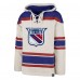 Толстовка New York Rangers 47 Rockaway Lace-Up - Oatmeal