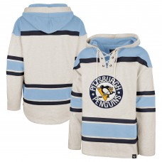 Толстовка Pittsburgh Penguins 47 Oatmeal Rockaway Lace-Up