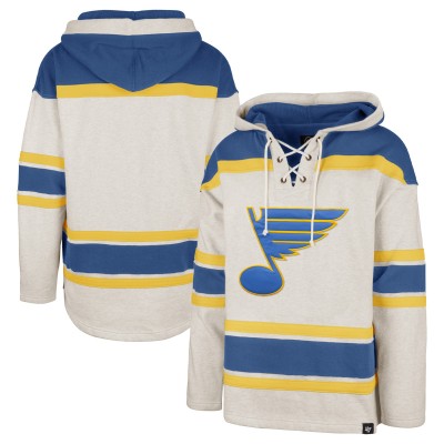 Толстовка St. Louis Blues 47 Rockaway Lace-Up - Oatmeal