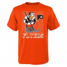 Футболка Philadelphia Flyers Youth Disney Donald Duck Three-Peat - Orange