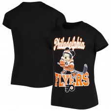 Футболка Philadelphia Flyers Girls Youth Mickey Mouse Go Team Go - Black