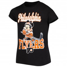 Футболка Philadelphia Flyers Girls Youth Mickey Mouse Go Team Go - Black