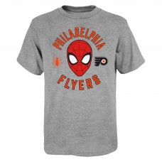 Футболка Philadelphia Flyers Youth Mighty Spidey Marvel - Heather Gray