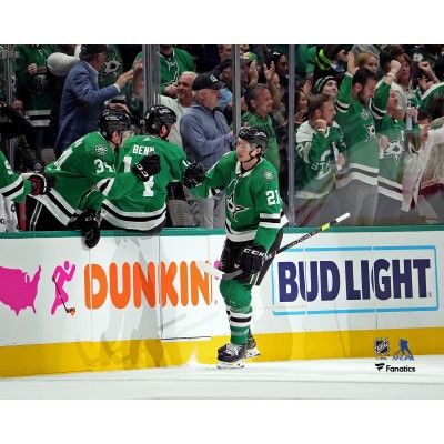 Unsigned Dallas Stars Jason Robertson Fanatics Authentic Celebrates Goal with Teammates Photograph