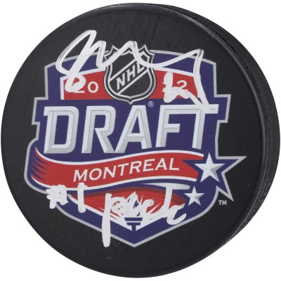 Шайба с автографом Juraj Slafkovsky Montreal Canadiens Fanatics Authentic Autographed 2022 NHL Draft Logo with #1 Pick Inscription