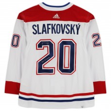 Juraj Slafkovsky Montreal Canadiens Autographed Fanatics Authentic adidas White Authentic Jersey with 2022 #1 Pick Inscription