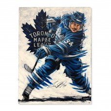 Auston Matthews Toronto Maple Leafs Autographed Fanatics Authentic 30 x 40 Stretched Hand Painted Original Canvas - Art by Eric Sevigny - Limited Edition 1 of 1