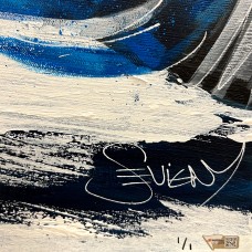 Auston Matthews Toronto Maple Leafs Autographed Fanatics Authentic 30 x 40 Stretched Hand Painted Original Canvas - Art by Eric Sevigny - Limited Edition 1 of 1