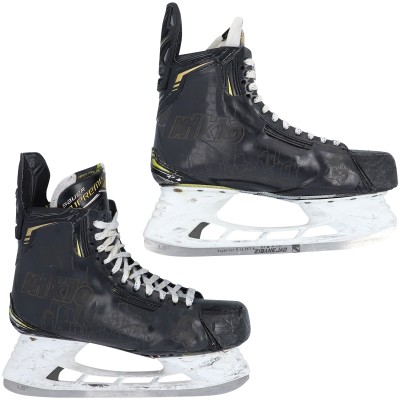 New York Rangers Mika Zibanejad Fanatics Authentic Game-Used Black Bauer Skates from the 2021-22 NHL Season