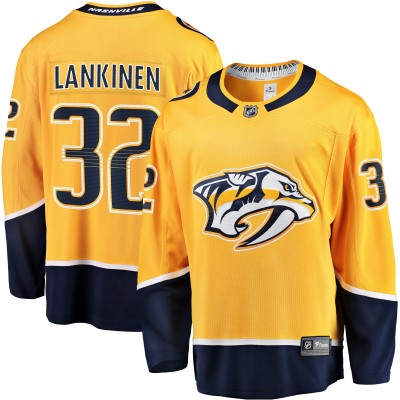 Игровая джерси Kevin Lankinen Nashville Predators Fanatics Home Breakaway Player - Gold