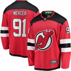Dawson Mercer New Jersey Devils Home Breakaway Jersey - Red