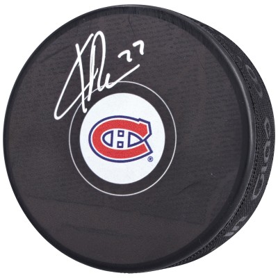 Шайба с автографом Kirby Dach Montreal Canadiens Fanatics Authentic