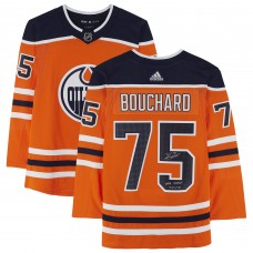 Игровая джерси Autographed Edmonton Oilers Evan Bouchard Fanatics Authentic Orange adidas Authentic with NHL Debut 10/6/18 Inscription