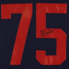 Игровая джерси Autographed Edmonton Oilers Evan Bouchard Fanatics Authentic Navy adidas Authentic