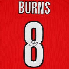 Игровая джерси Brent Burns Carolina Hurricanes Autographed Fanatics Authentic Red Adidas Authentic