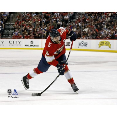 Unsigned Florida Panthers Aaron Ekblad Fanatics Authentic Shoots and Scores in Game Two of the First Round of the 2022 Stanley Cup Playoffs Photograph
