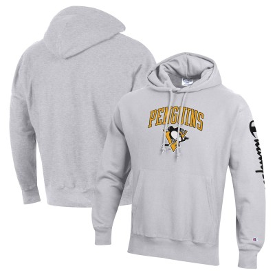 Толстовка Pittsburgh Penguins Champion Reverse Weave - Heather Gray