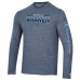 Seattle Kraken Champion Heather Navy Tri-Blend Long Sleeve T-Shirt