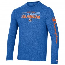 New York Islanders Champion Tri-Blend Long Sleeve T-Shirt - Heather Royal