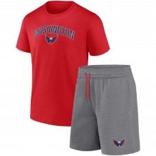 Шорты и футболка Washington Capitals Arch - Red/Gray