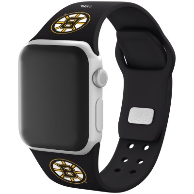 Часы Ремешок для Apple Boston Bruins Silicone  - Black