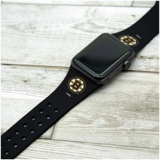 Часы Ремешок для Apple Boston Bruins Silicone  - Black