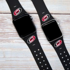 Часы Ремешок для Apple Carolina Hurricanes Silicone - Black Часы Ремешок для Apple Carolina Hurricanes Silicone - Black