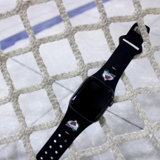 Часы Ремешок для Apple Colorado Avalanche Silicone  - Black