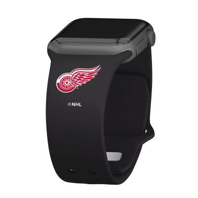 Часы Ремешок для Apple Detroit Red Wings Silicone  - Black