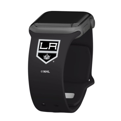 Los Angeles Kings Black Silicone Apple Watch Band