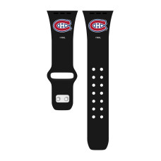 Montreal Canadiens Black Silicone Apple Watch Band Montreal Canadiens Black Silicone Apple Watch Band