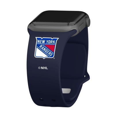 New York Rangers Navy Silicone Apple Watch Band