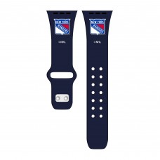 New York Rangers Navy Silicone Apple Watch Band