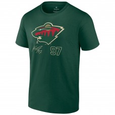 Kirill Kaprizov Minnesota Wild Name and Number T-Shirt - Green