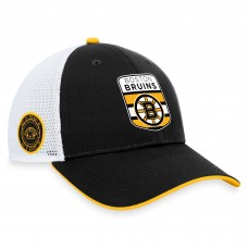 Boston Bruins 2023 NHL Draft On Stage Trucker Adjustable Hat - Black