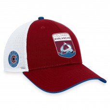 Colorado Avalanche 2023 NHL Draft On Stage Trucker Adjustable Hat - Burgundy