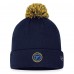 Шапка с помпоном St. Louis Blues 2023 NHL Draft Cuffed - Navy