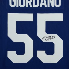 Игровая джерси Mark Giordano Toronto Maple Leafs Fanatics Authentic Autographed Blue Adidas Authentic