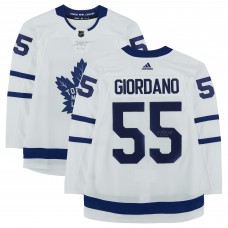 Игровая джерси Mark Giordano Toronto Maple Leafs Fanatics Authentic Autographed White Adidas Authentic