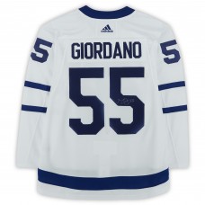 Игровая джерси Mark Giordano Toronto Maple Leafs Fanatics Authentic Autographed White Adidas Authentic