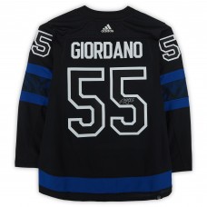 Игровая джерси Mark Giordano Toronto Maple Leafs Fanatics Authentic Autographed Black Alternate Adidas Authentic