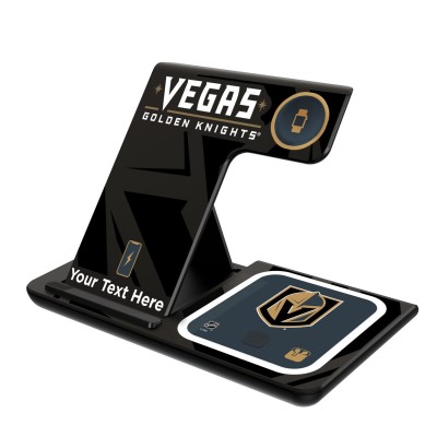 Vegas Golden Knights Personalized 3-in-1 Charging Station