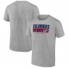 Columbus Blue Jackets Jet Speed T-Shirt - Heathered Gray