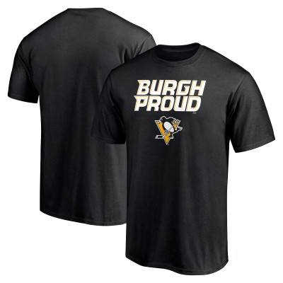 Футболка Pittsburgh Penguins Black Hometown Collection Push Ahead