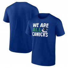 Vancouver Canucks Blue Hometown Collection Push Ahead T-Shirt