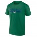 Vancouver Canucks Green Solid Formation T-Shirt