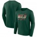 Футболка с длинным рукавом Minnesota Wild Green Team Covert