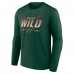 Футболка с длинным рукавом Minnesota Wild Green Team Covert